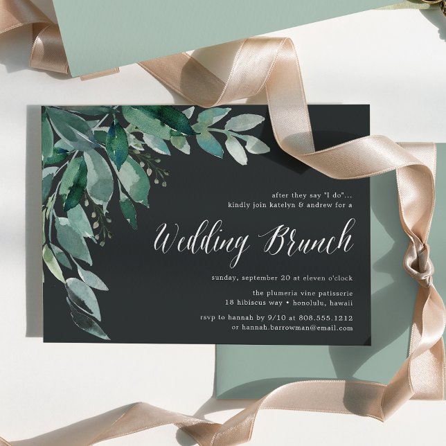 Abundant Foliage | Wedding Brunch Invitation (Creator Uploaded)