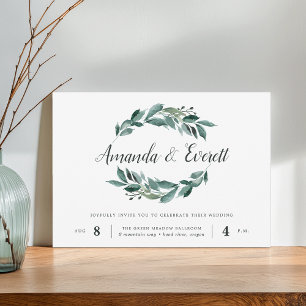 Abundant Foliage Wedding Invitation