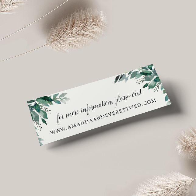 Abundant Foliage Wedding Website Cards | Mini (Creator Uploaded)