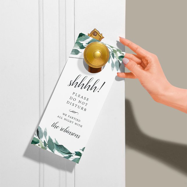Abundant Foliage Wedding Welcome/Do Not Disturb Door Hanger (Creator Uploaded)