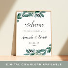 Abundant Foliage Wedding Welcome