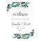 Abundant Foliage Wedding Welcome