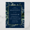 Abundant Greenery Navy and Gold Frame Wedding