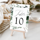 Abundant Greenery Wedding Table Number<br><div class="desc">Elegant,  botanical wedding table cards featuring the table number nestled in a rectangular frame surrounded by eucalyptus,  ferns,  and other rich greenery. Personalise the number for each table card and add it to your cart. Designed to coordinate with our Abundant Greenery wedding collection.</div>