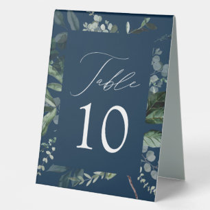 Abundant Greenery Wedding Table Number