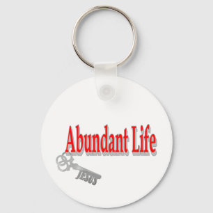 Abundant Life: The Key - v1 (John 10:10) Key Ring