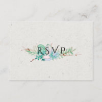 Abundant Love - Succulent Bouquet Wedding RSVP