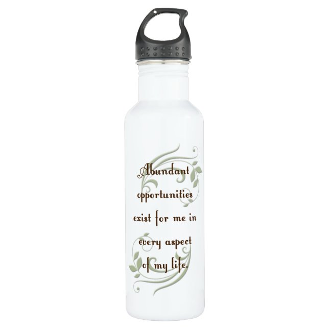 Abundant Opportunities Affirmation 710 Ml Water Bottle (Front)