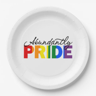 Abundantly Pride Paper Plate