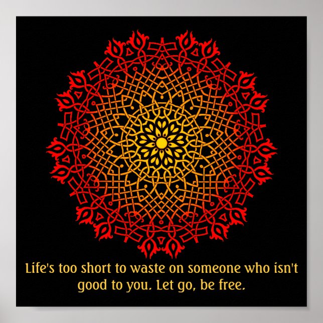 Abuse Survivors Mandala Inspirational Poster (Front)