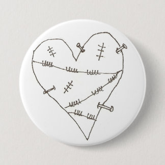 Abused Heart 7.5 Cm Round Badge