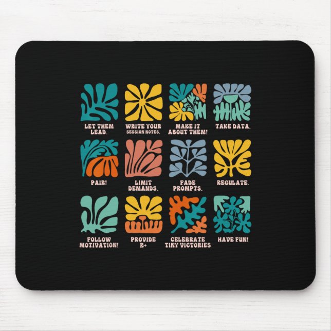 Aby Applied Behaviour Analyst Advocate Autism Lets Mouse Mat (Front)