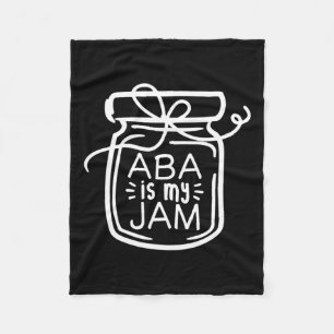 Aby Is My Jam Autism Awareness  Fleece Blanket