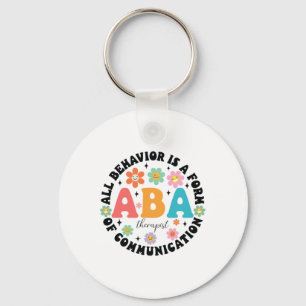 Aby Therapist Behaviour Analyst Autism Therapy Rbt Key Ring
