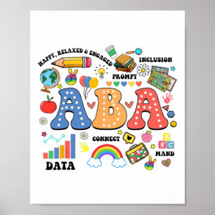 Aby Therapist Behaviour Analyst Autism Therapy Rbt Poster
