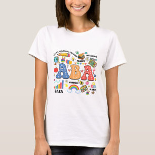 Aby Therapist Behaviour Analyst Autism Therapy Rbt T-Shirt