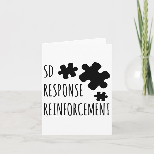 Aby Therapist Sd Reinforcement Response Behaviour  Card (Front)