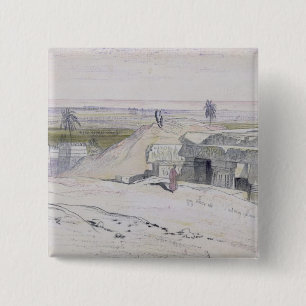 Abydus, 1pm, 12th January 1867 (ink and watercolou 15 Cm Square Badge