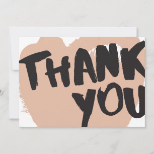 Abys Brush Lettering   Thank You Card