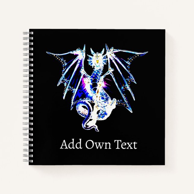 Abyssal Ocean Dragon Sea Beast Mythical Creature  Notebook (Front)