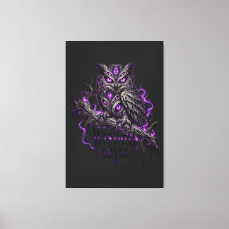 Abyssal Owl Canvas Print