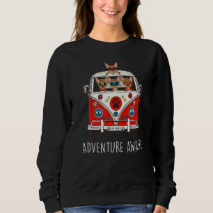 Abyssinian Adventure Awaits Artwork Camper Sweatshirt