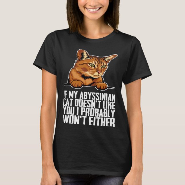 Abyssinian cat Abyssinian Abyssinian kitten T-Shirt (Front)
