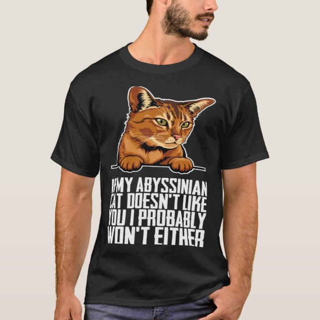 Abyssinian cat Abyssinian Abyssinian kitten T-Shirt (Front)