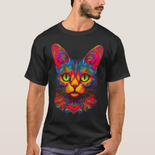 Abyssinian Cat Art T-Shirt