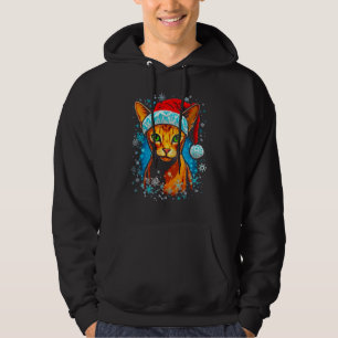 Abyssinian Cat Christmas 1 Hoodie