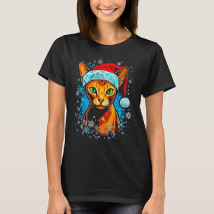 Abyssinian Cat Christmas 1 T-Shirt
