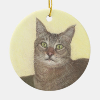 Abyssinian Cat Circle Ornament