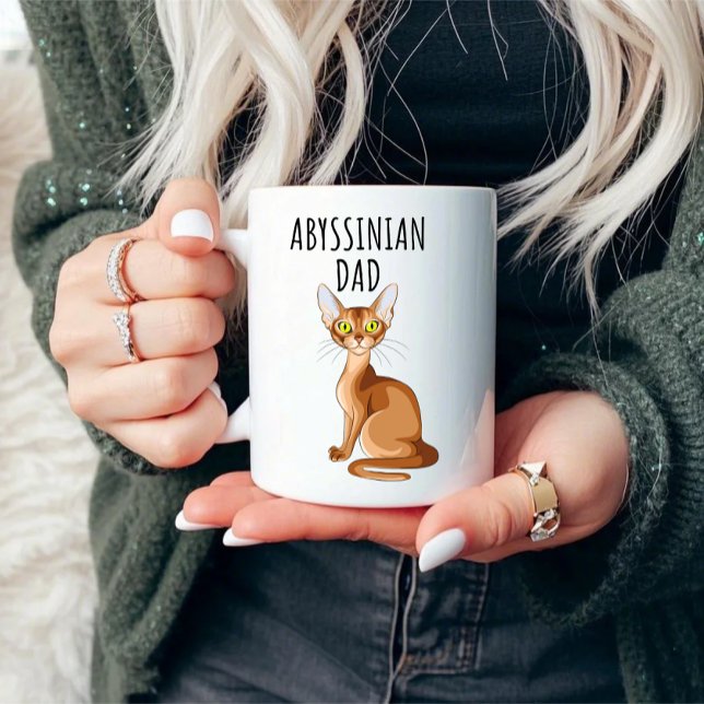 Abyssinian Cat Dad Mug (Creator Uploaded)