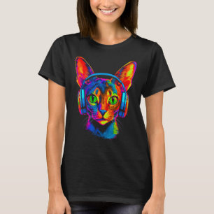 Abyssinian Cat DJ Festival T-Shirt