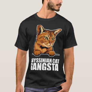 Abyssinian cat gangsta T-Shirt