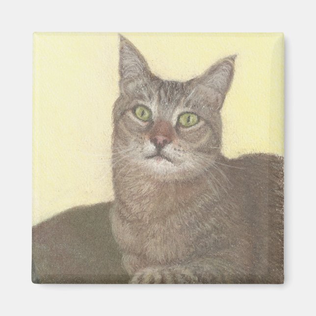 Abyssinian Cat Magnet (Front)