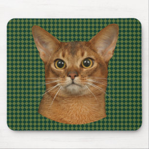 abyssinian cat mouse mat