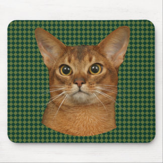abyssinian cat mouse mat