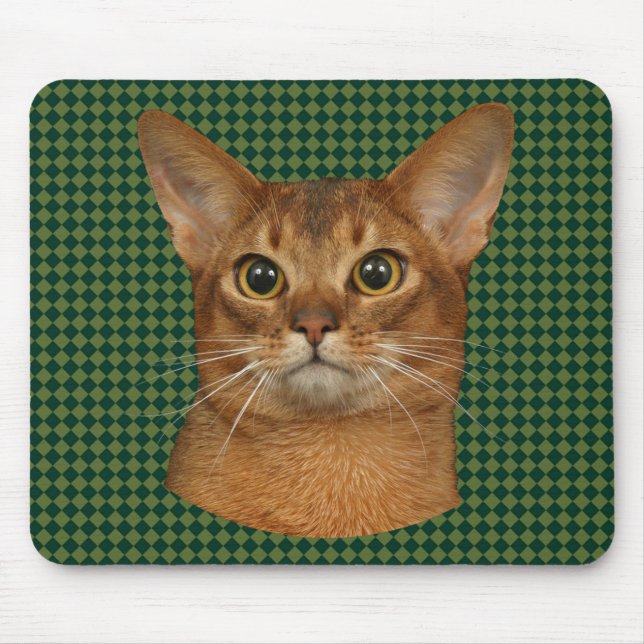 abyssinian cat mouse mat (Front)