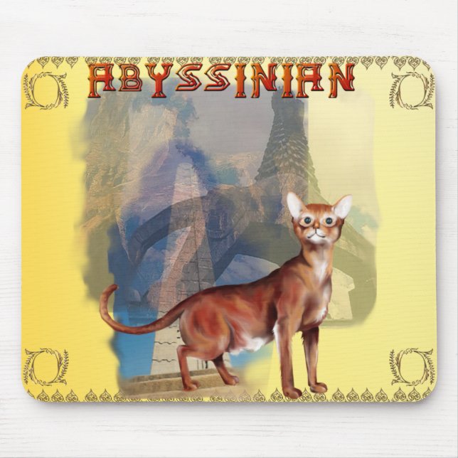 Abyssinian Cat Mousepad (Front)