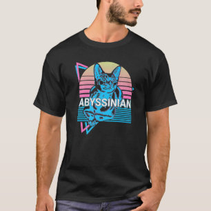 Abyssinian Cat Retro T-Shirt