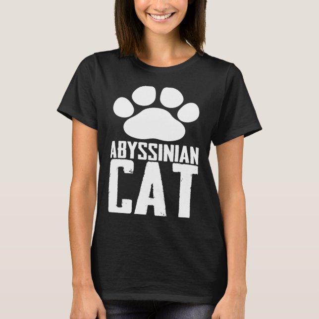 Abyssinian cat T-Shirt (Front)