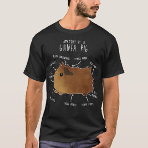 Abyssinian Guinea Pig Anatomy T-Shirt