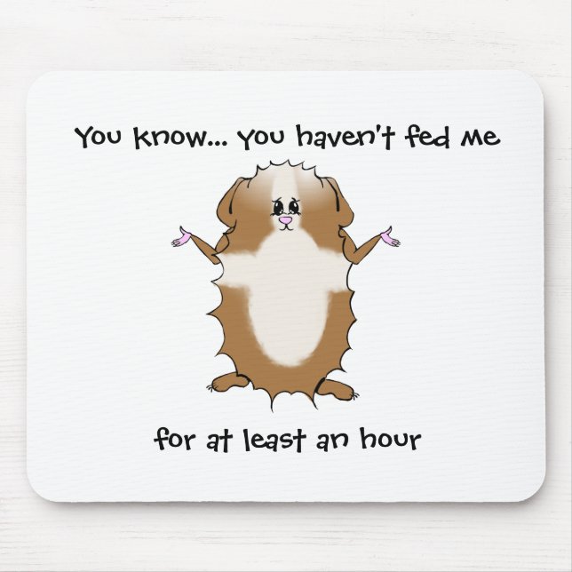 Abyssinian Guinea Pig Sayings Mouse Mat (Front)