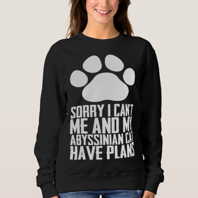 Abyssinian kitten  Abyssinian mum  Abyssinian dad  Sweatshirt (Front)