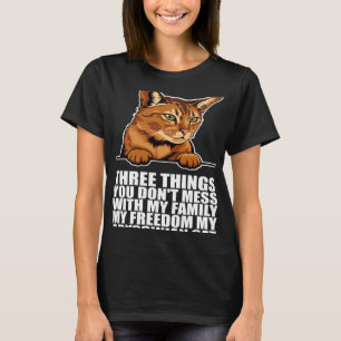 Abyssinian kitten  Abyssinian mum  Abyssinian dad T-Shirt