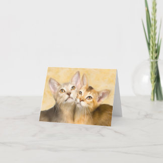 Abyssinian Kittens Card