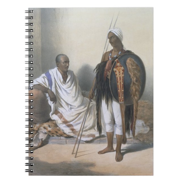 Abyssinian Priest and Warrior, illustration from ' Notebook (Front)