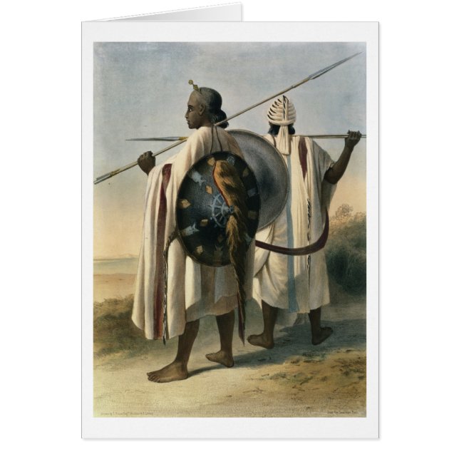 Abyssinian Warriors, illustration from 'The Valley (Front)