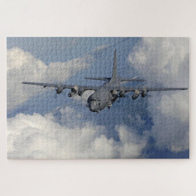 AC-130 Spectre Spooky Stinger II Ghostrider Gunshi Jigsaw Puzzle (Horizontal)